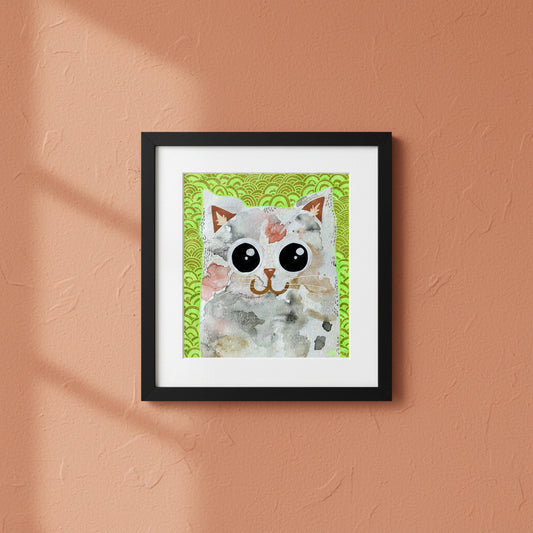 Calico Meow Original Artwork